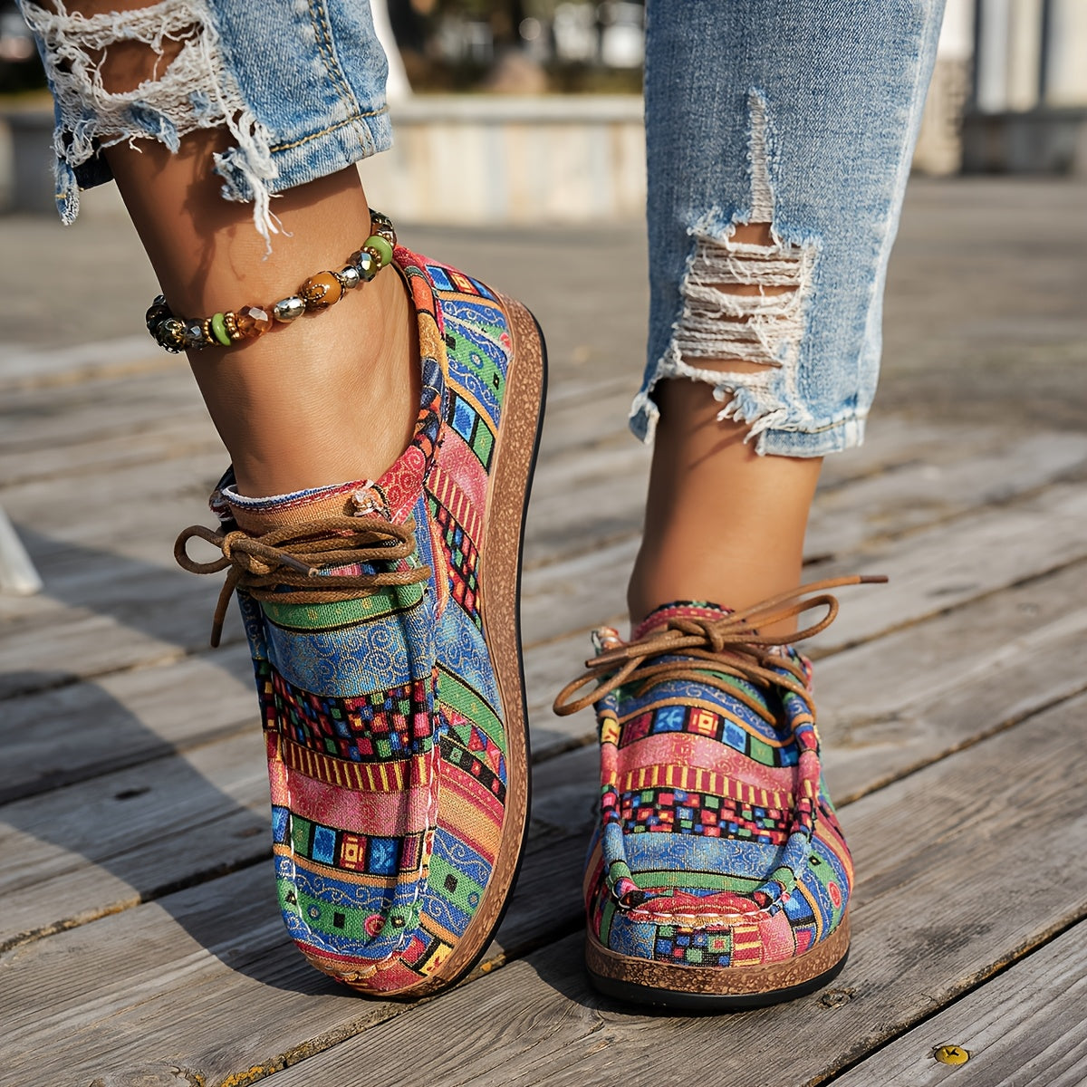 Lenoir™ | Chaussures rétro colorées pour femme