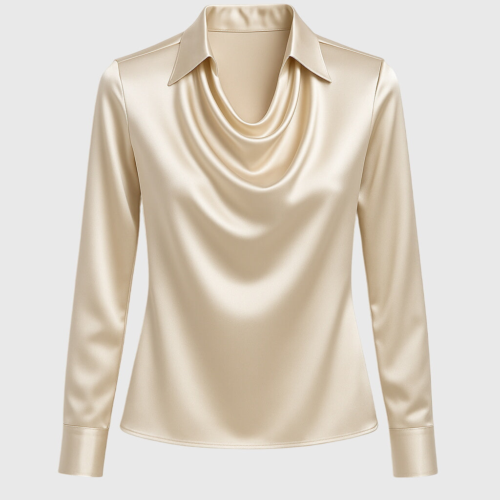 Lenoir™ | Blouse élégante en satin soyeux