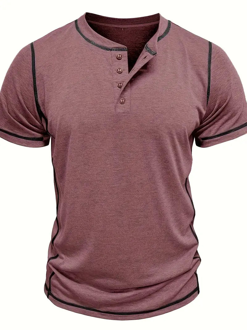 Lenoir™ | T-shirt à manches courtes boutonné