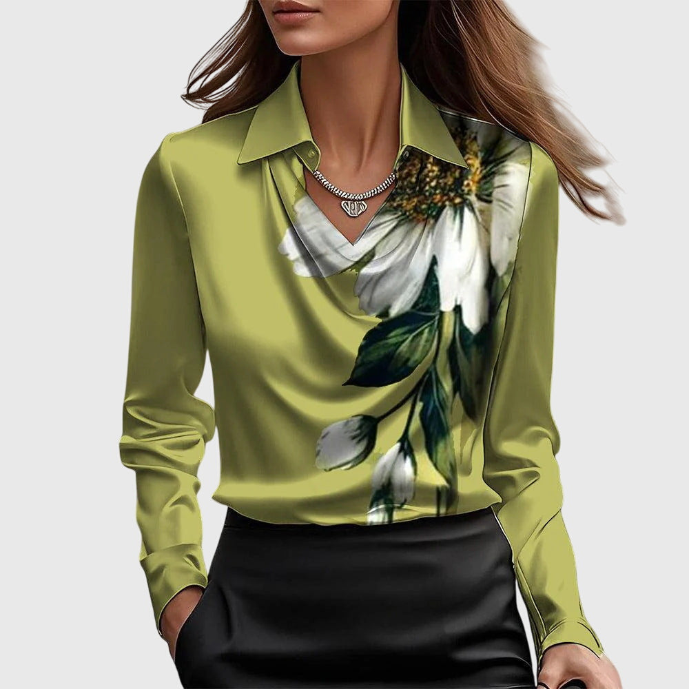 Lenoir™ | Blouse élégante en satin soyeux
