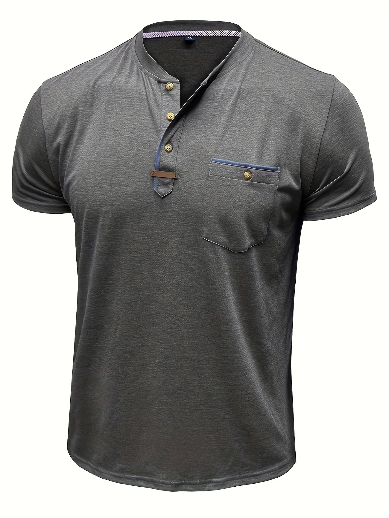 Lenoir™ | T-shirt col rond élégant avec poche