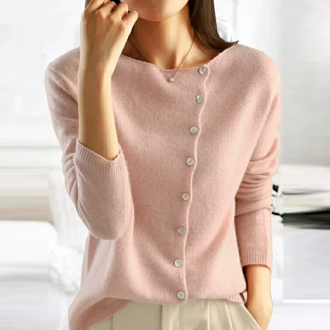 Lenoir™ | Cardigan classique en maille boutonnée