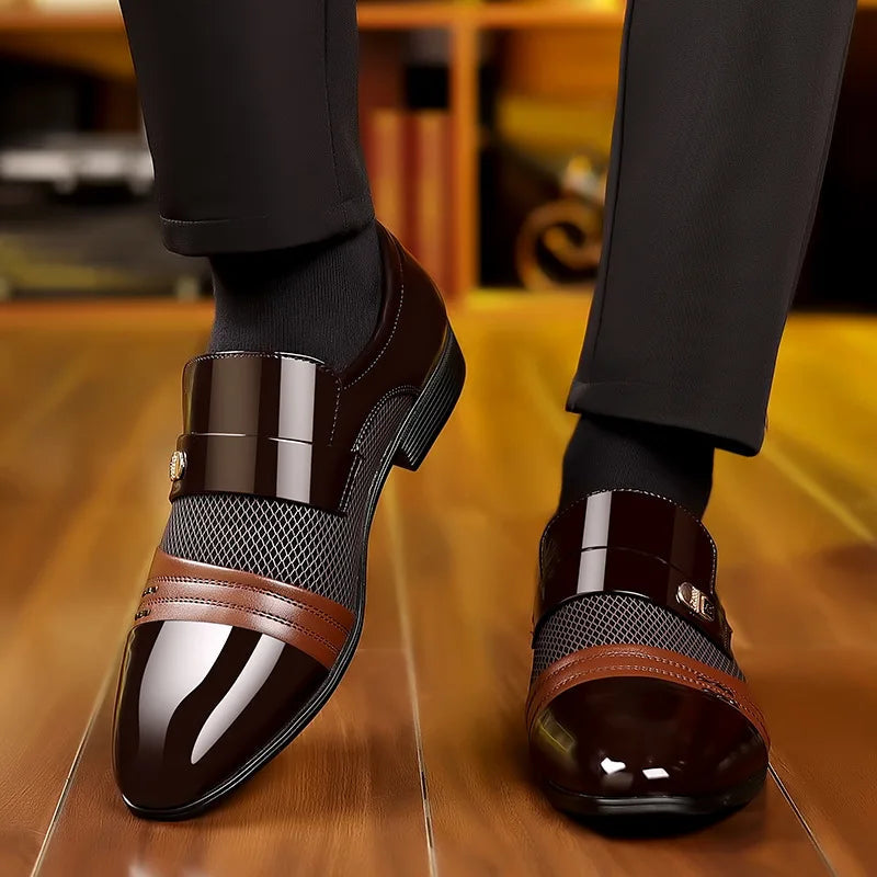 Lenoir™ | Chaussures habillées brillantes haut de gamme