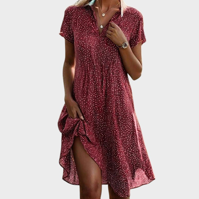 Juliette - robe midi à pois