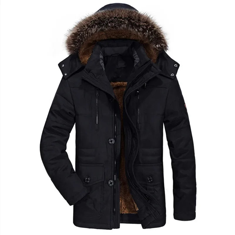 Lenoir™ | Veste d'hiver en coton avec capuche