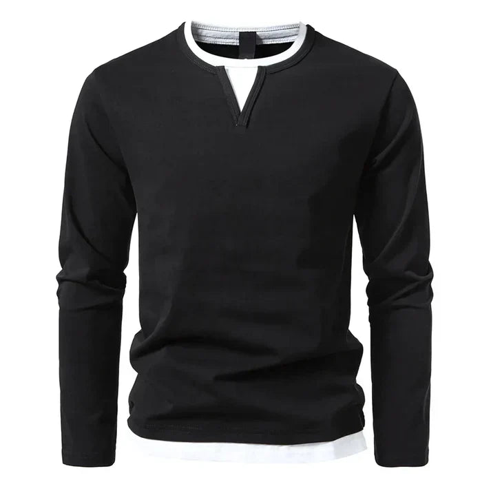 Lenoir™ | Premium T-shirt à manches longues en coton peigné