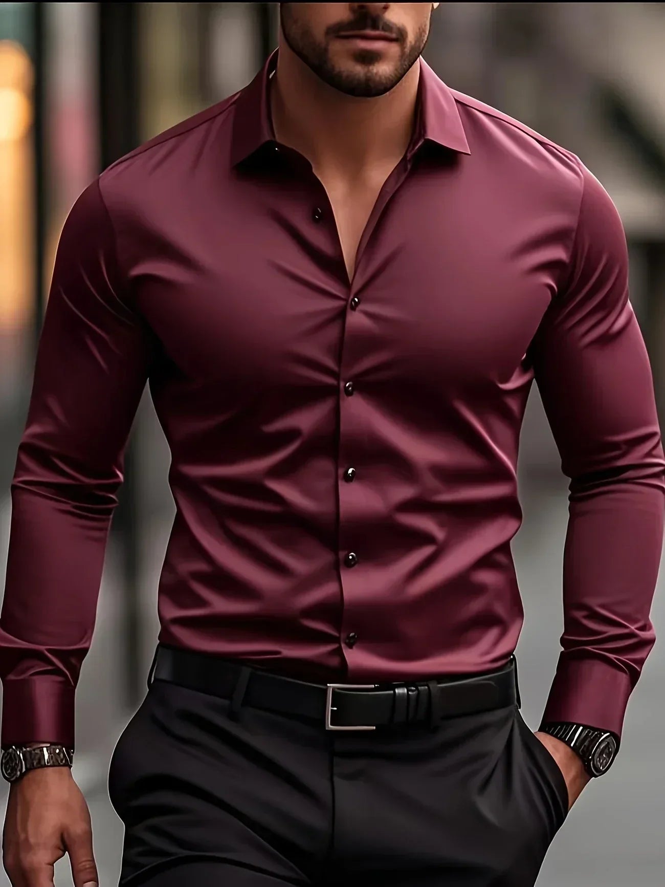 Savrani™ | Elegante camicia a maniche lunghe con bottoni