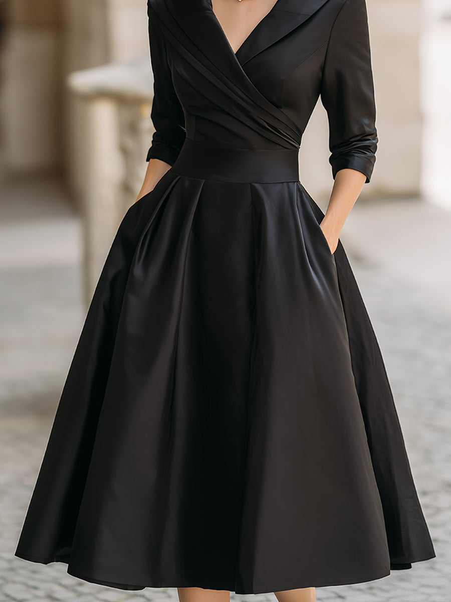 Lenoir™ | Robe midi en satin