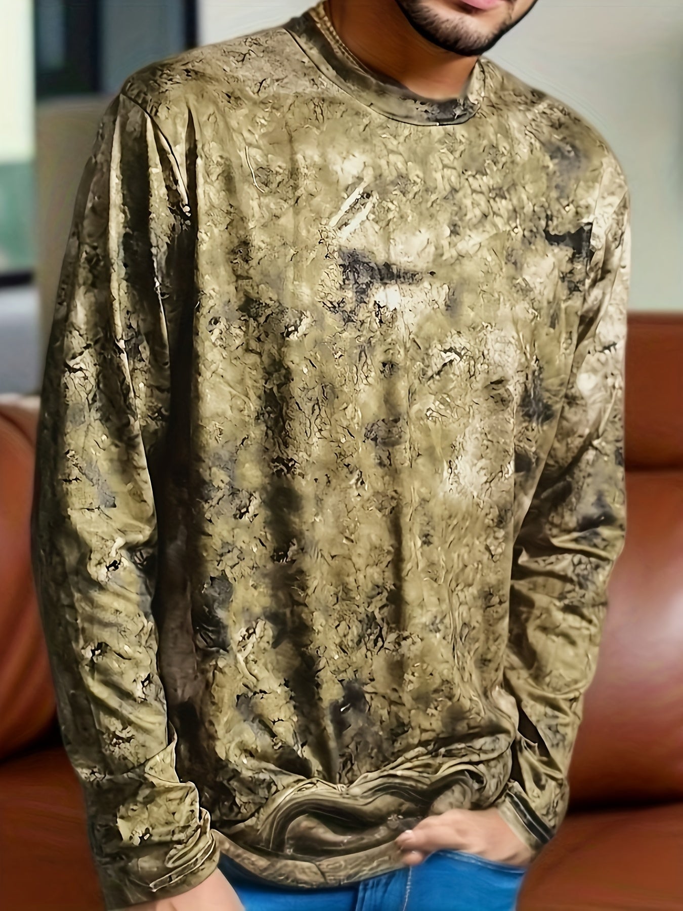 Lenoir™ | T-shirt à manches longues avec motif color block