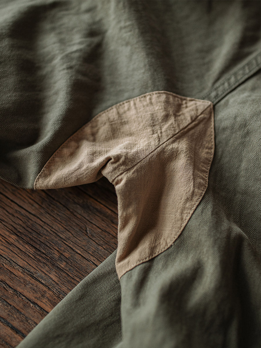 Lenoir™ | Pantalon militaire M-47 en tissu chevron
