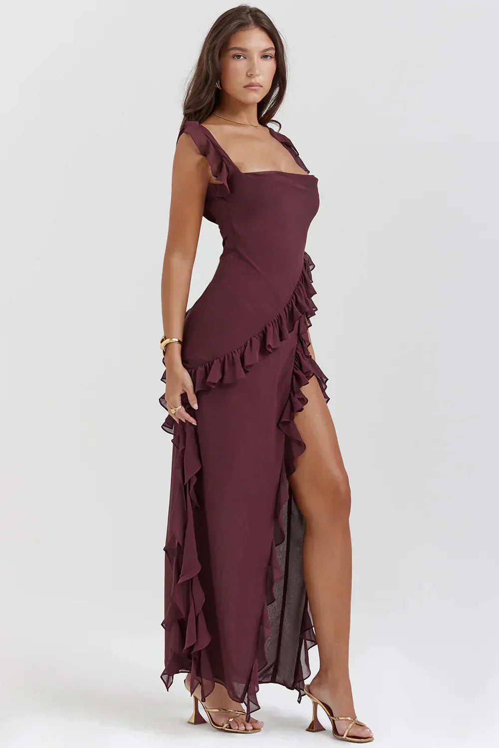 Lenoir™ | Robe élégante avec jambes ouvertes