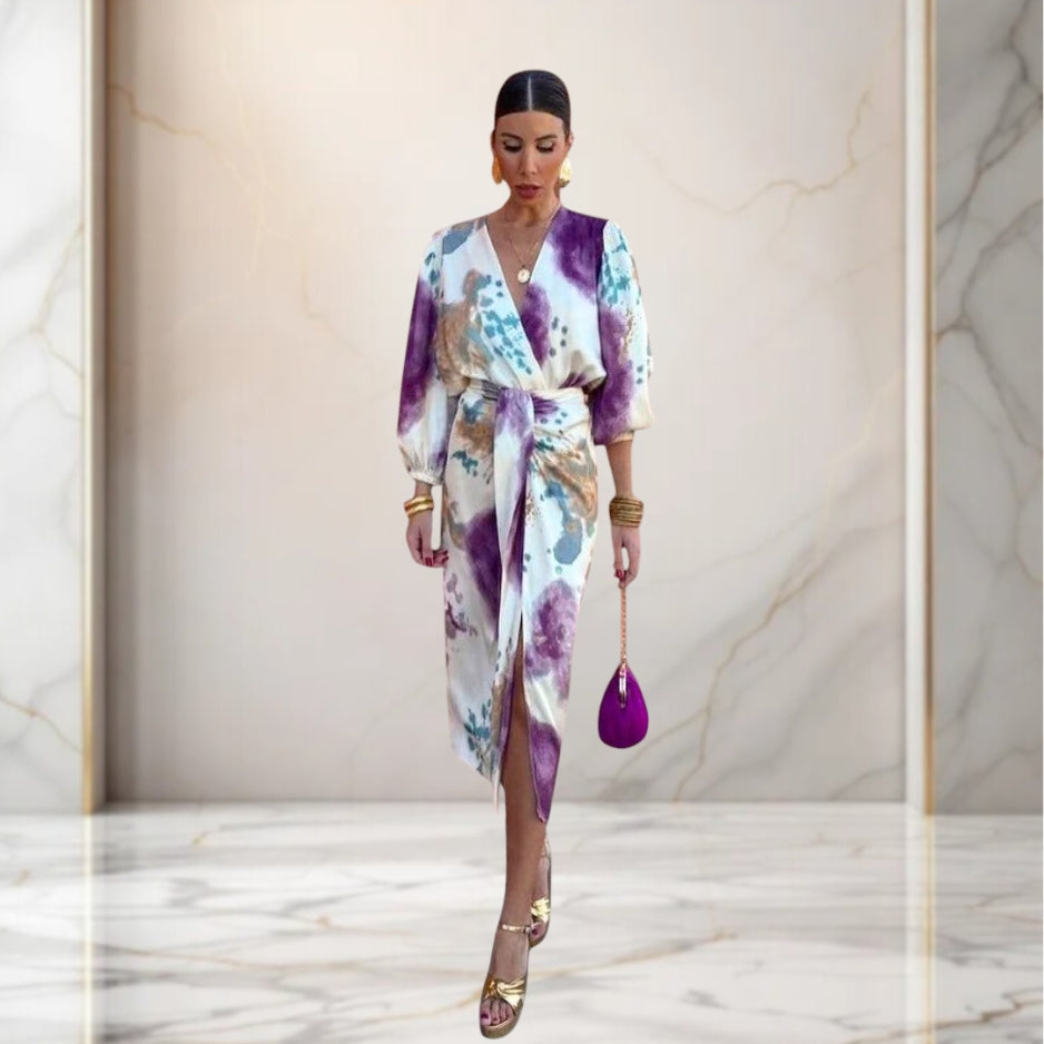 Lenoir™ | Robe élégante avec nœud à la taille