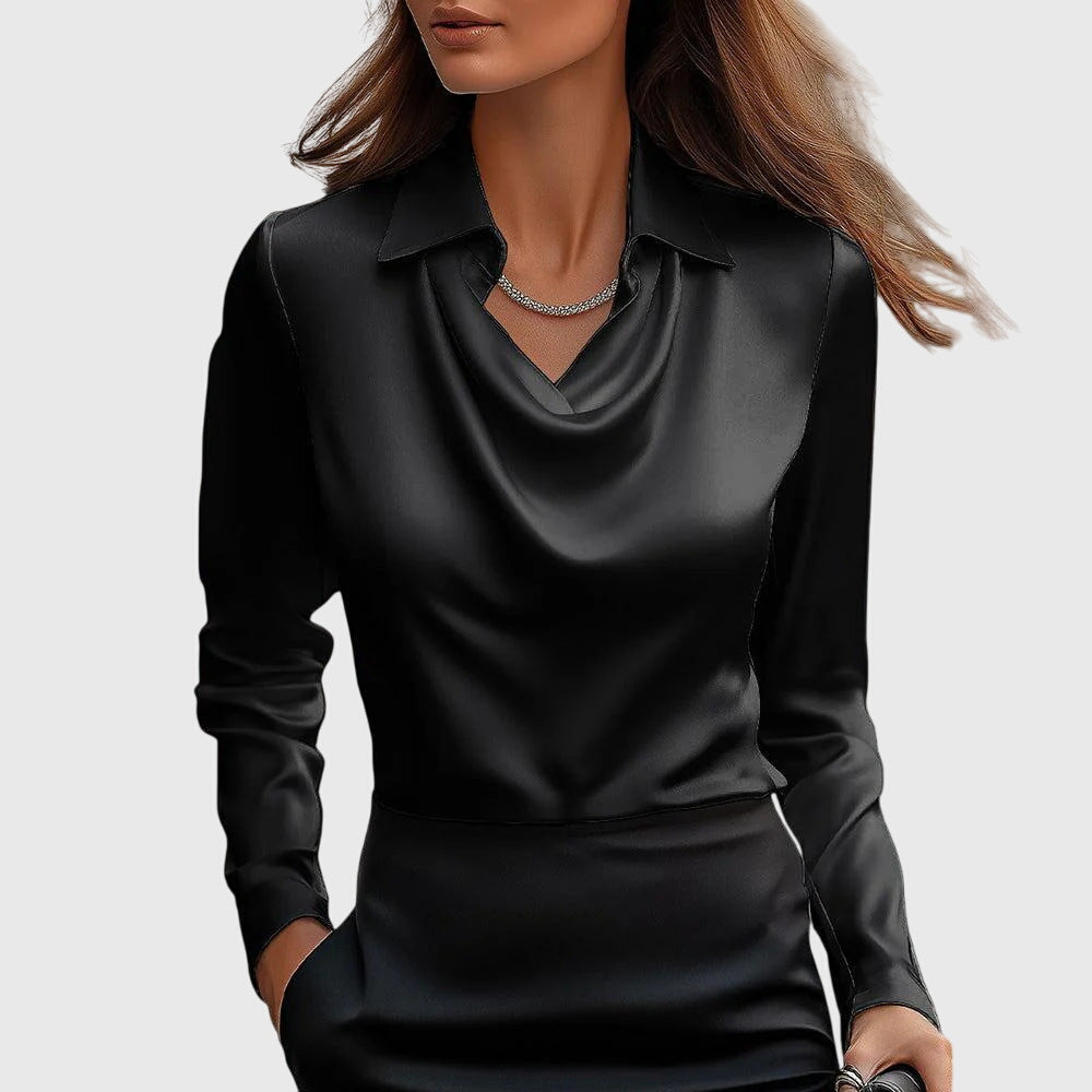 Lenoir™ | Blouse élégante en satin soyeux