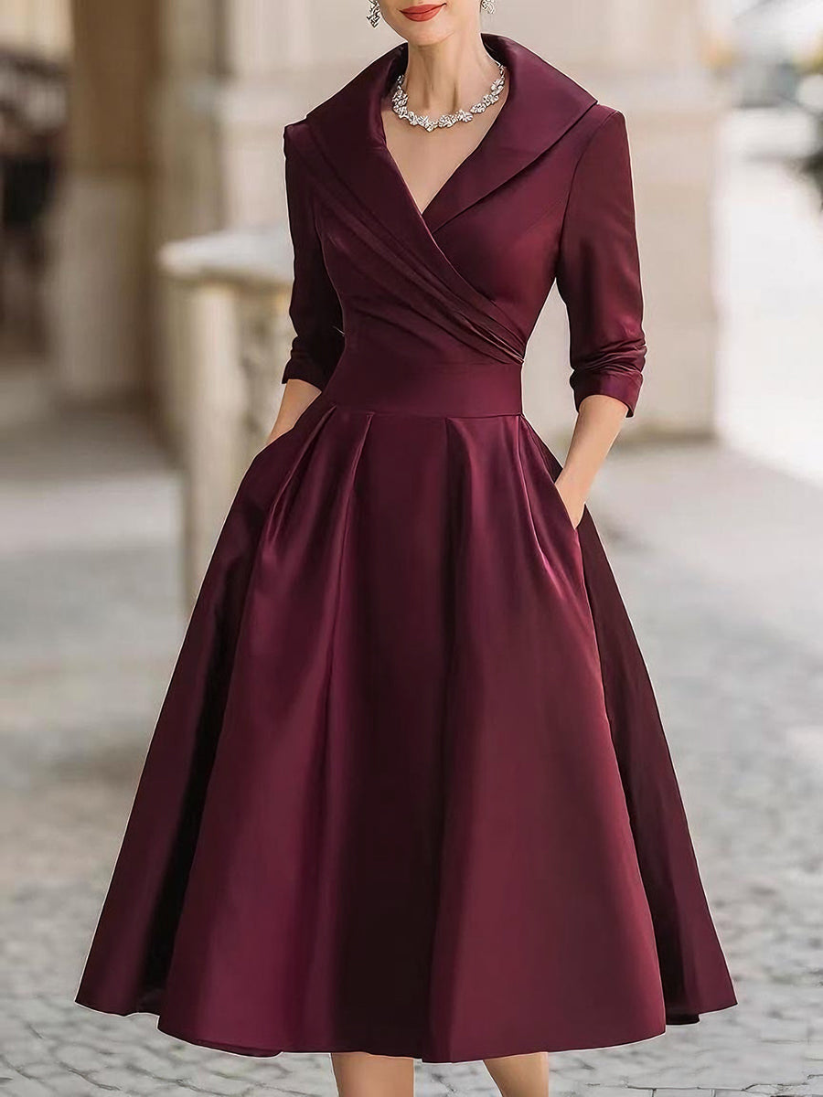 Lenoir™ | Robe midi en satin
