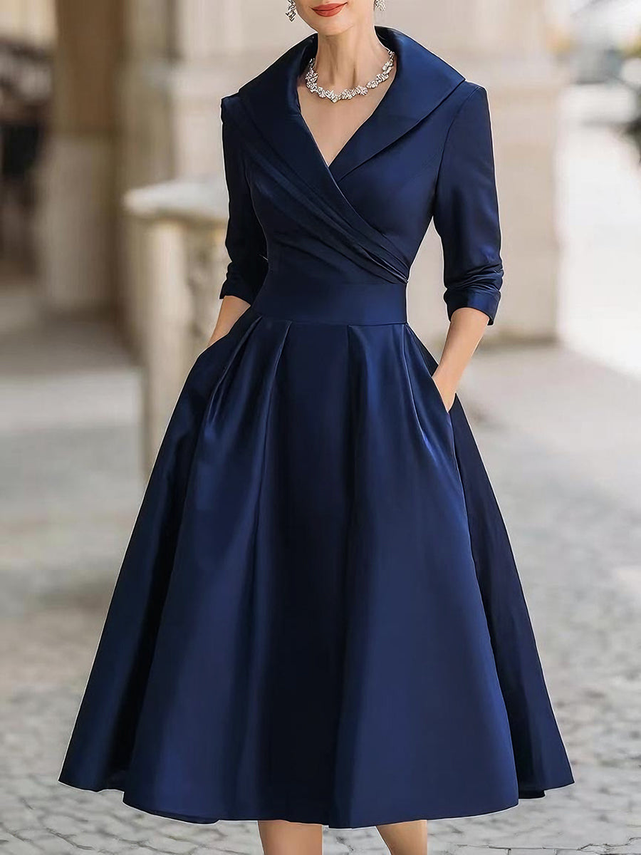 Lenoir™ | Robe midi en satin
