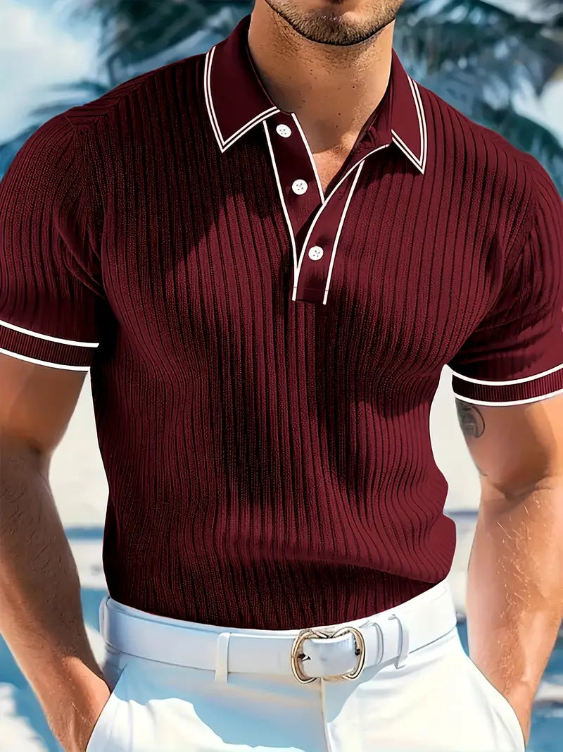 Lenoir™ | Polo élégant à manches courtes