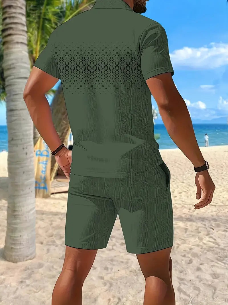 Lenoir™ | Ensemble d’été deux pièces à manches courtes