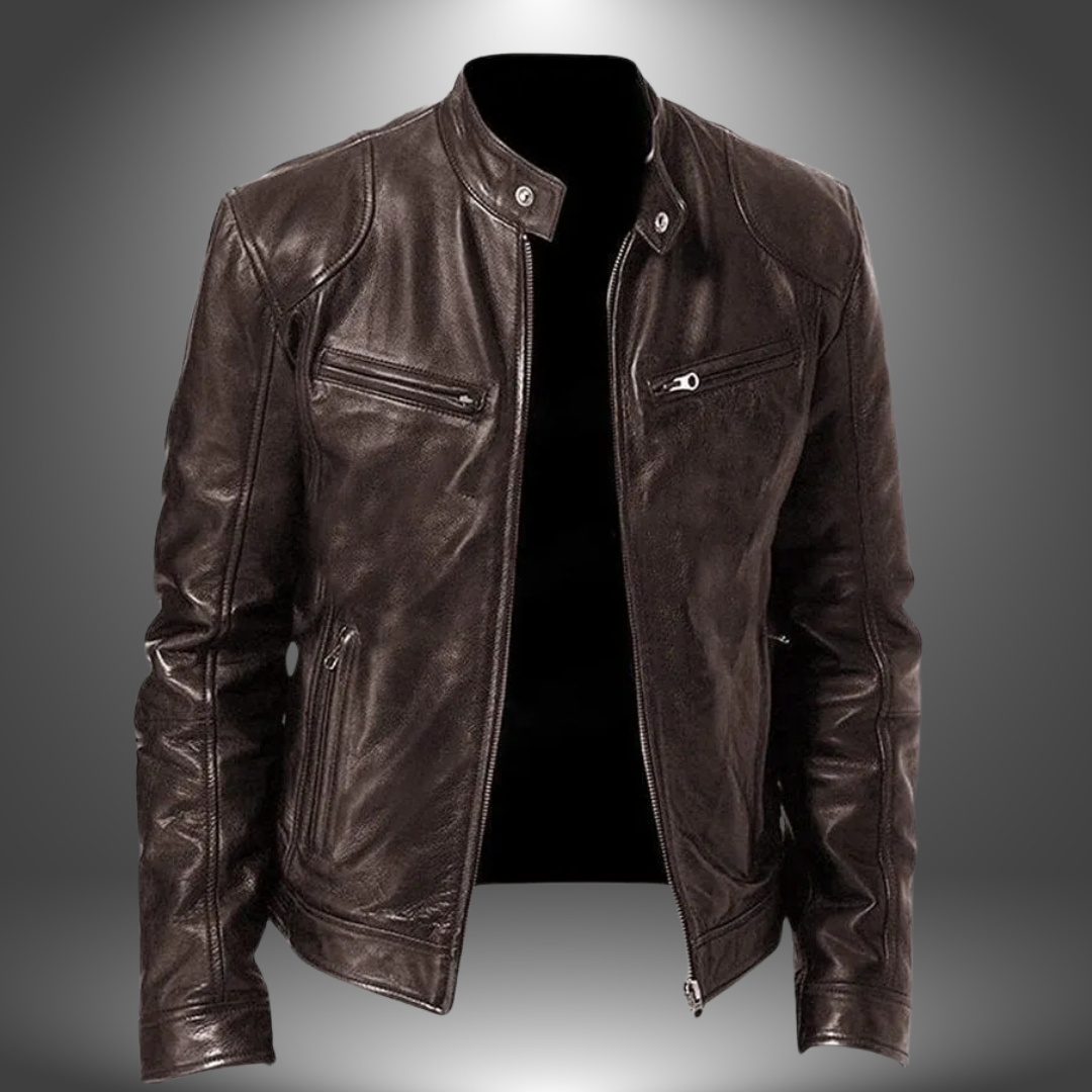 Lenoir™ - Veste en cuir artisanal pour homme