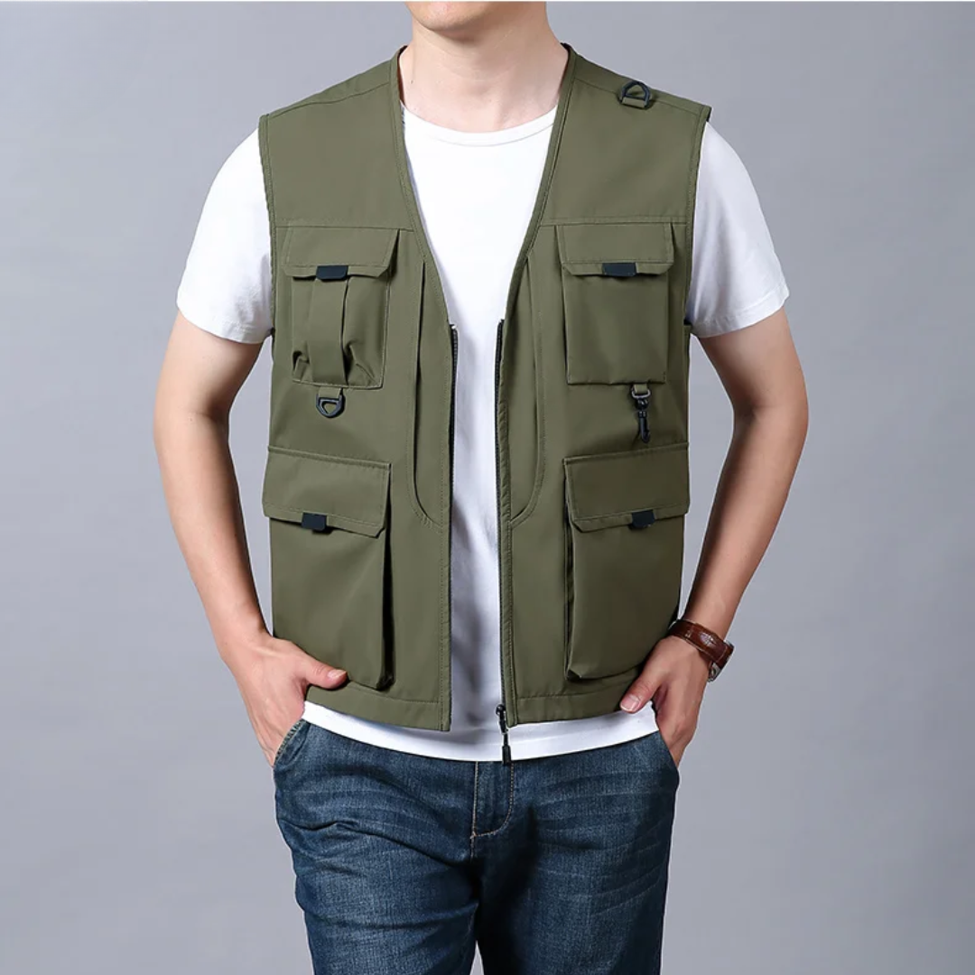 Lenoir™ | Gilet cargo élégant et décontracté