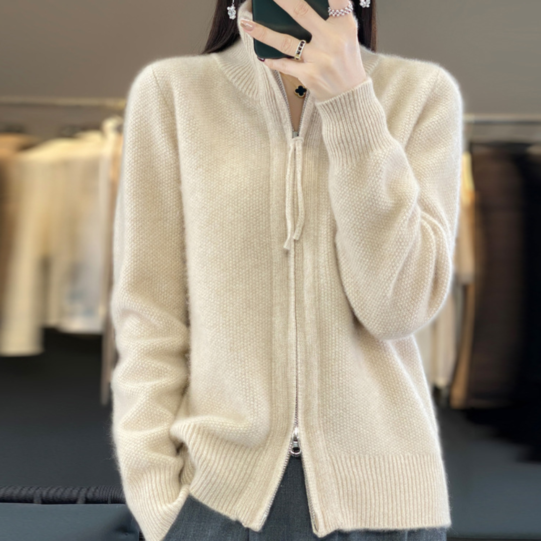 Lenoir™ | Cardigan zippé en cachemire