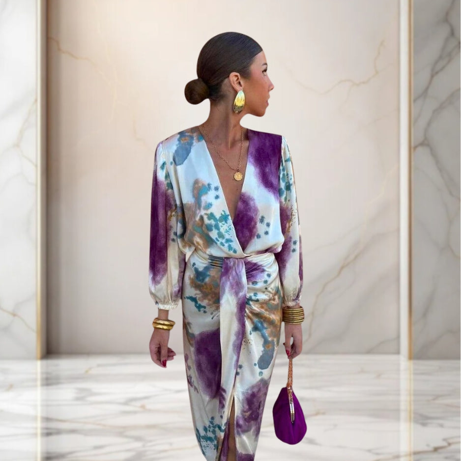 Lenoir™ | Robe élégante avec nœud à la taille