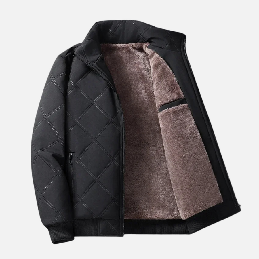Lenoir™ | Veste à losanges col montant