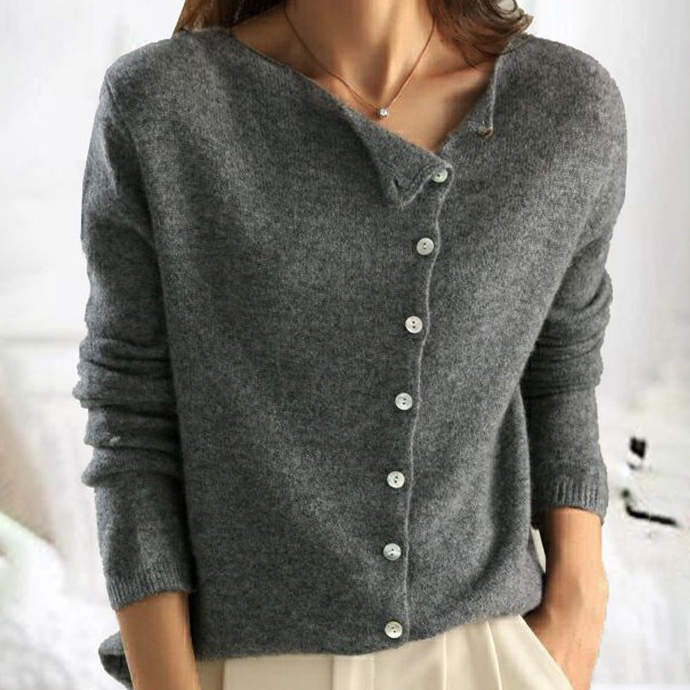 Lenoir™ | Cardigan classique en maille boutonnée