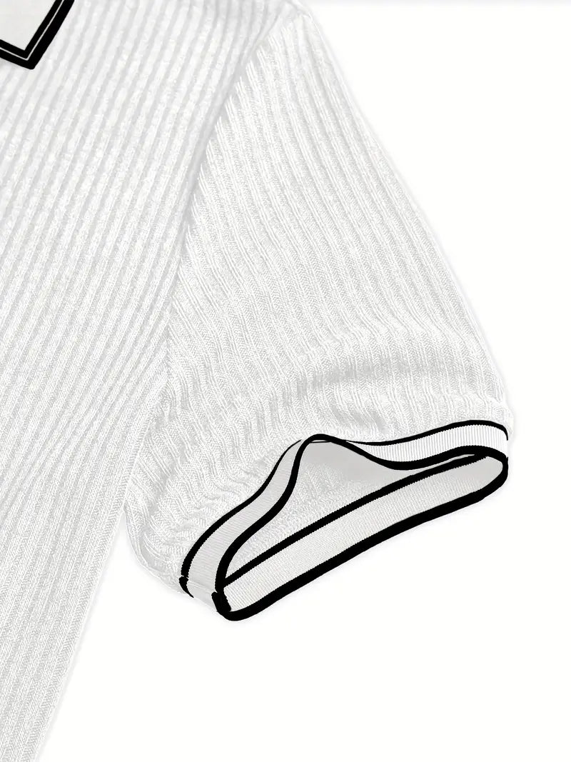 Lenoir™ | Polo texturé sur mesure au flair méditerranéen