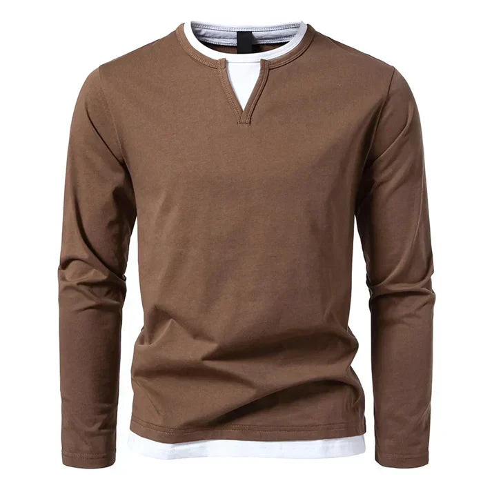 Lenoir™ | Premium T-shirt à manches longues en coton peigné