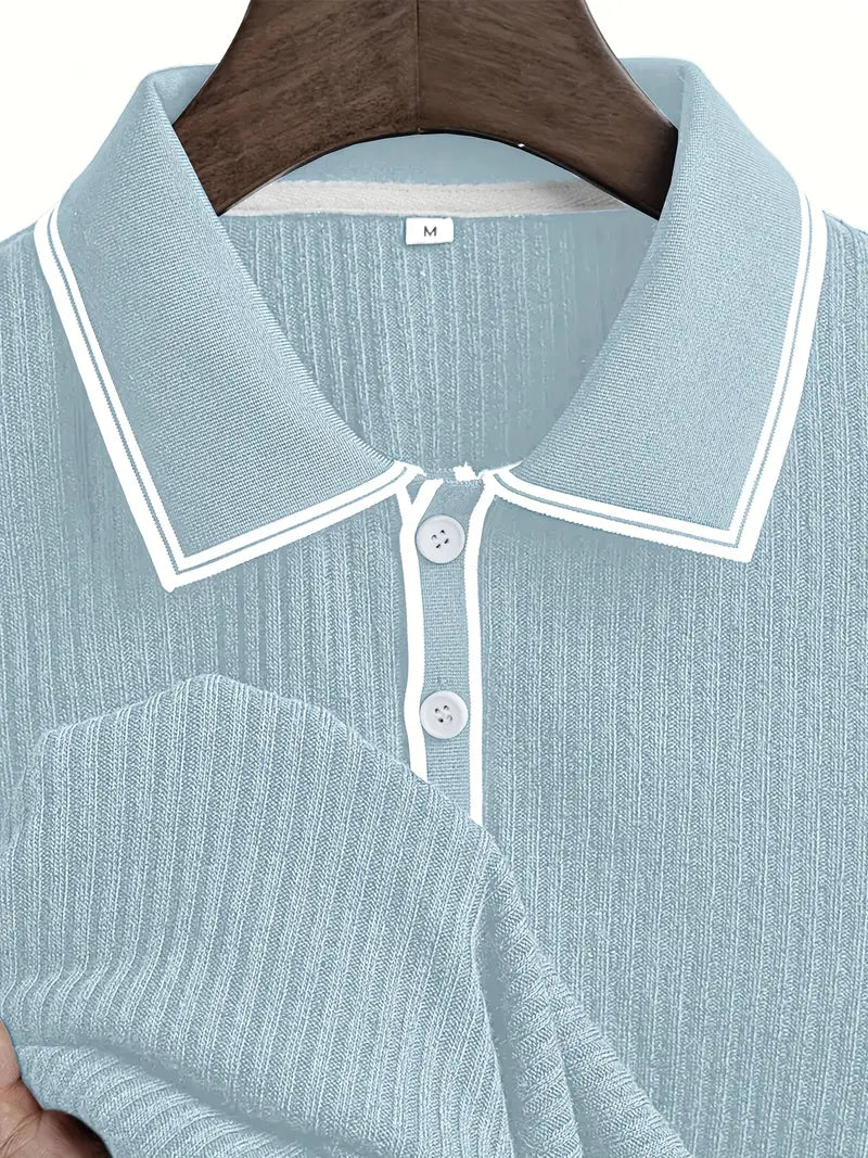 Lenoir™ | Polo texturé sur mesure au flair méditerranéen