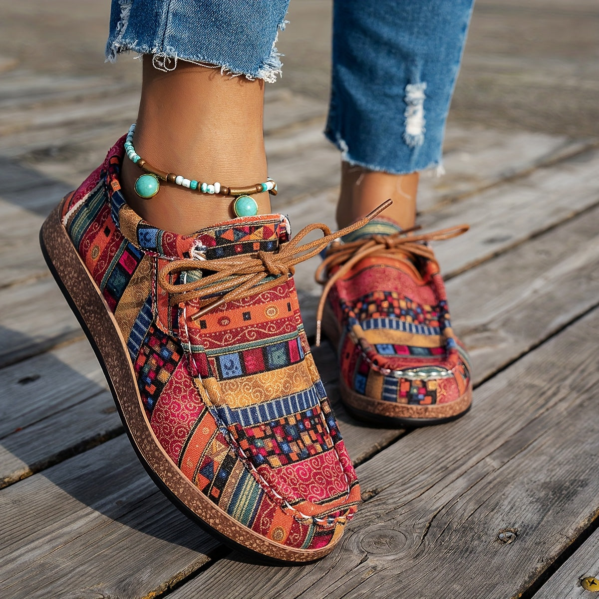 Lenoir™ | Chaussures rétro colorées pour femme