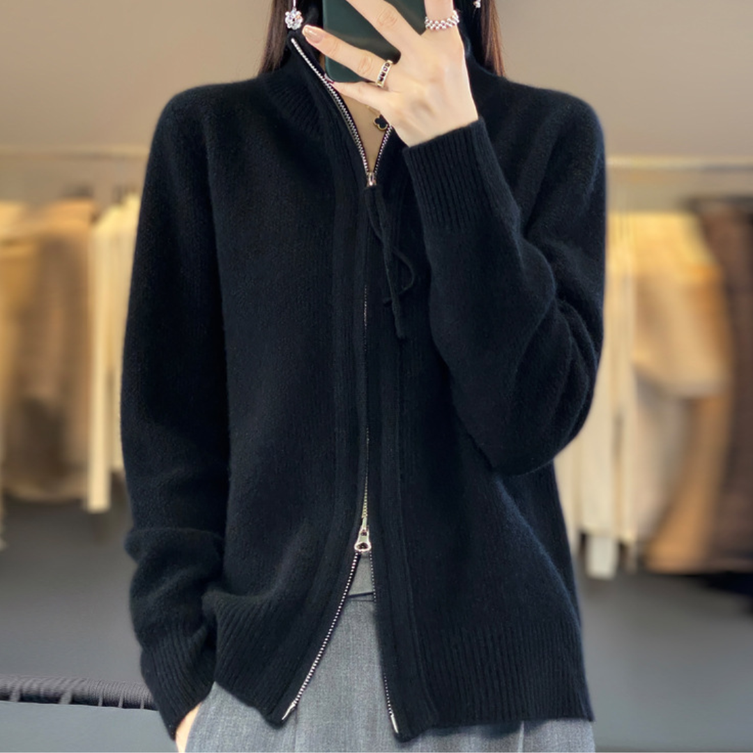 Lenoir™ | Cardigan zippé en cachemire