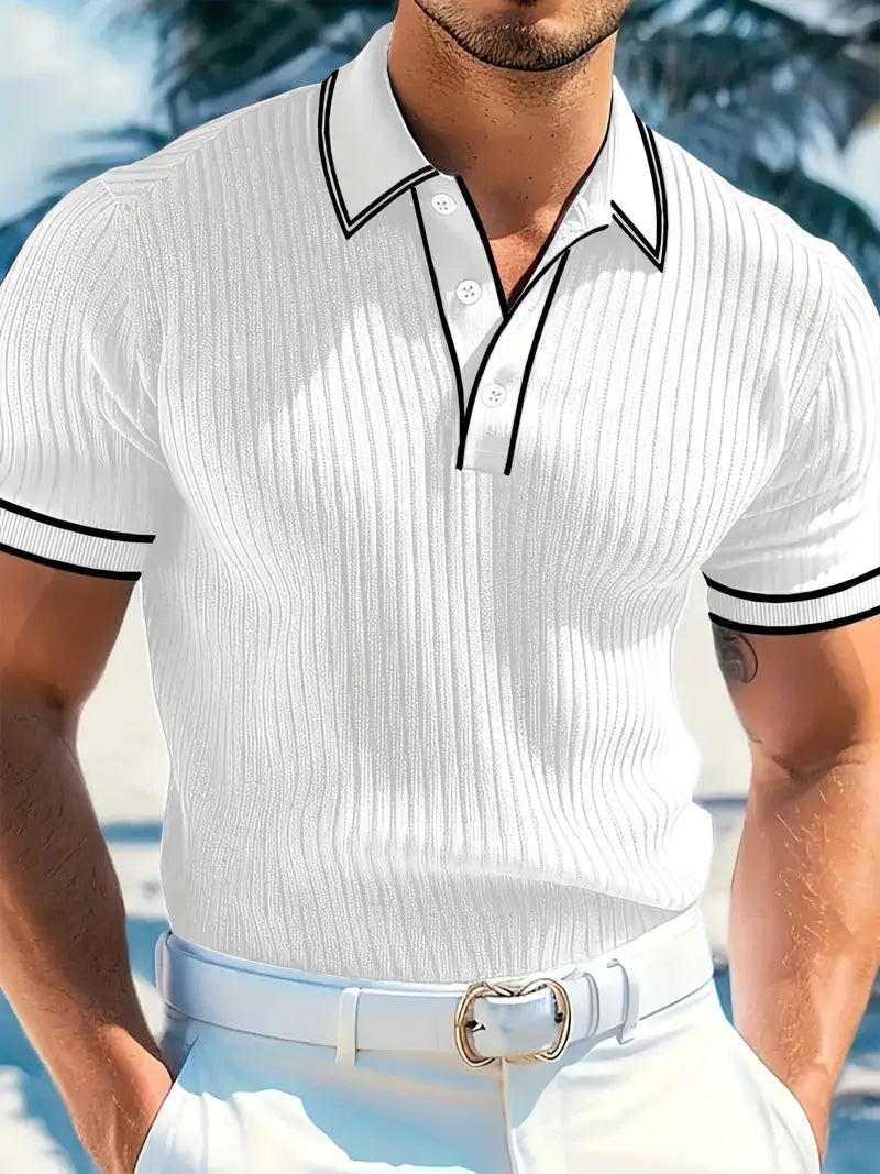 Lenoir™ | Polo élégant à manches courtes