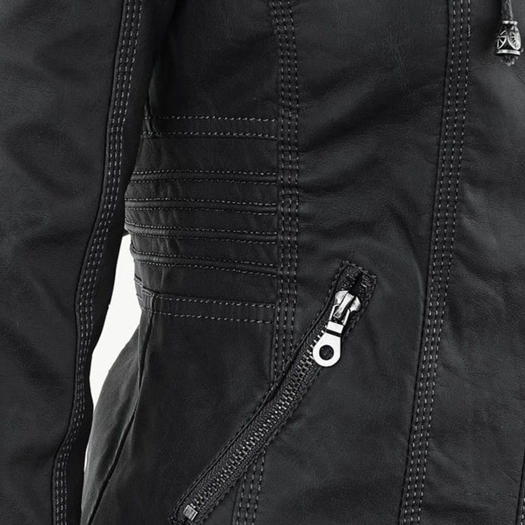 Lenoir™ | Veste moderne à capuche en cuir