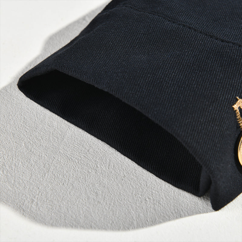 Lenoir™ | Veste vintage décontractée à col montant et boutons pour homme