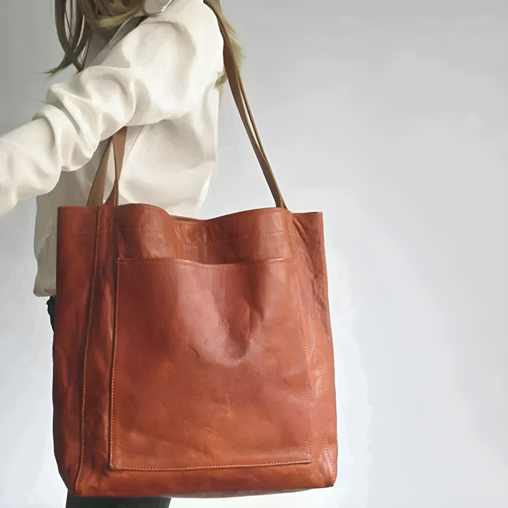 Marlène™ Élégant sac fourre-tout en cuir