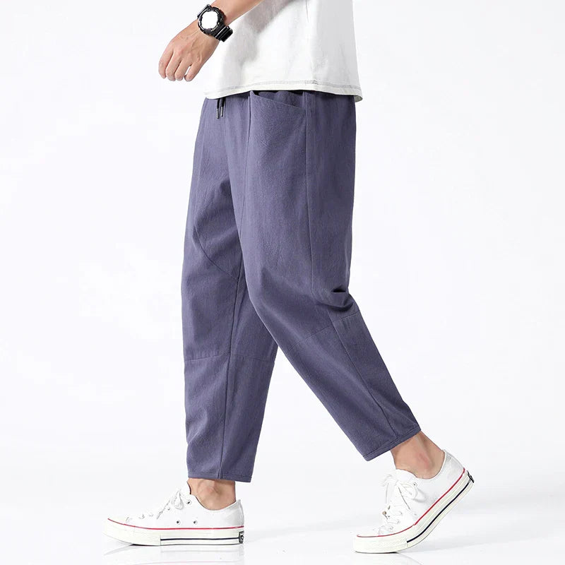 Lenoir™ | Pantalon raccourci en lin
