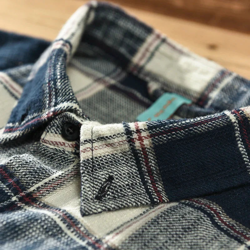 Lenoir™ | Chemise classique à carreaux à manches longues