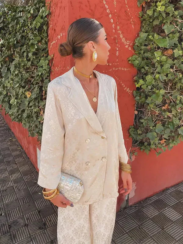 Lenoir™ | Blazer en Jacquard Élégant