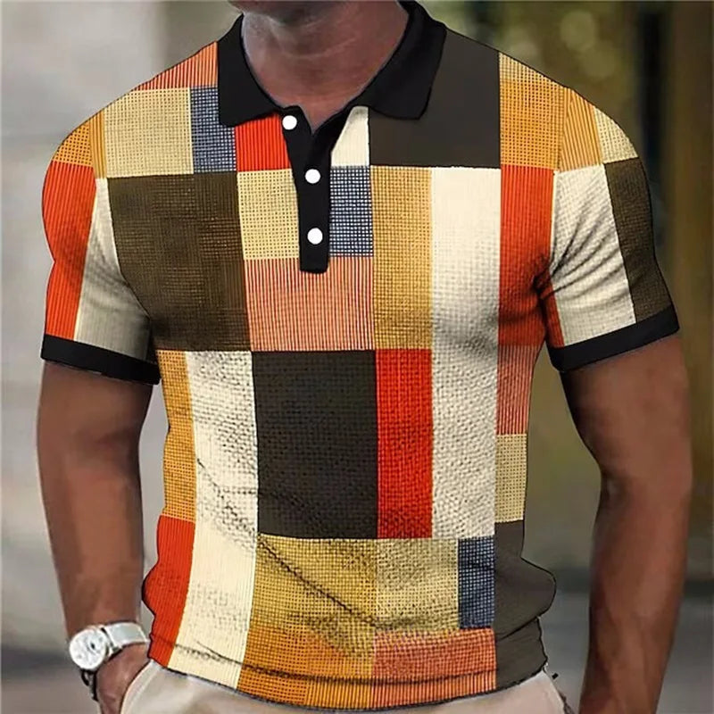 Lenoir™ | Polo à carreaux multicolore