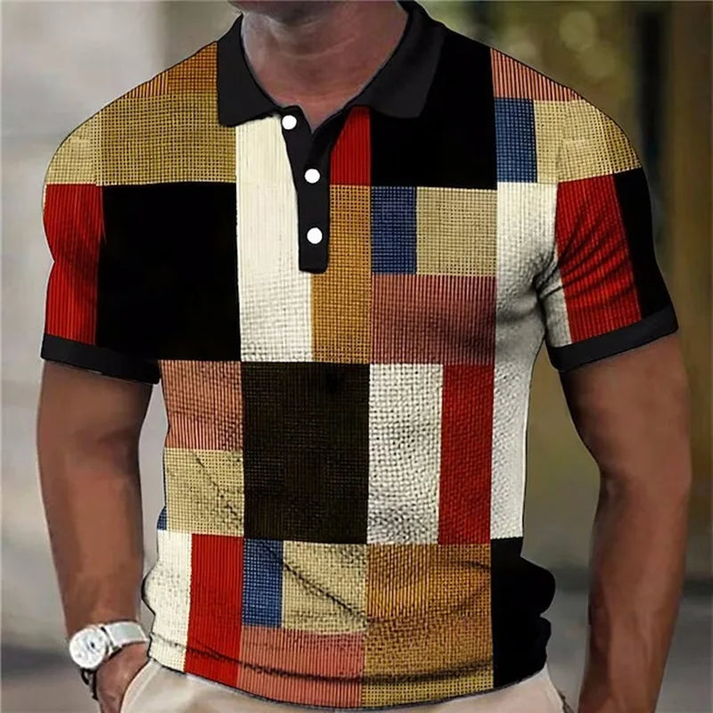 Lenoir™ | Polo à carreaux multicolore