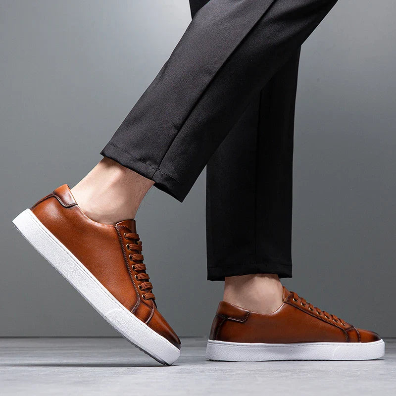 Lenoir™ | Baskets en cuir véritable
