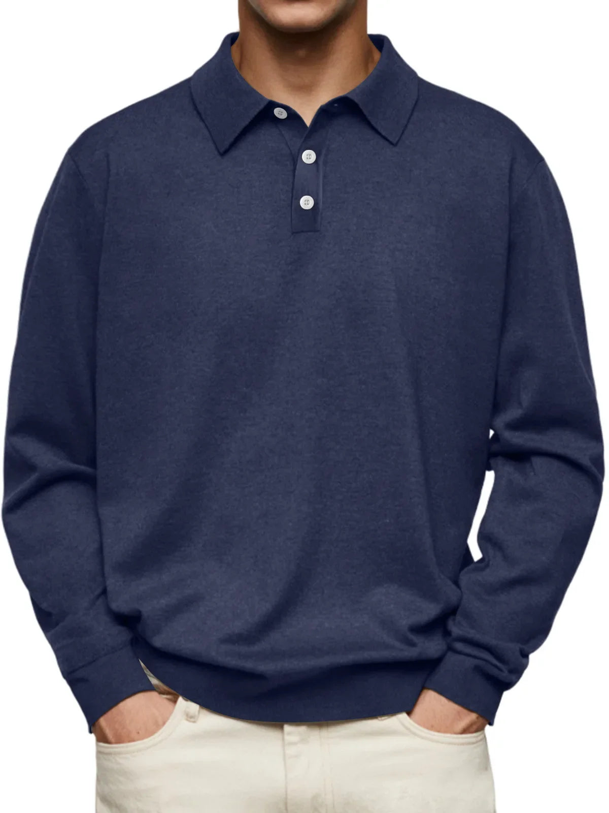 Lenoir™ | Polo manches longues décontracté