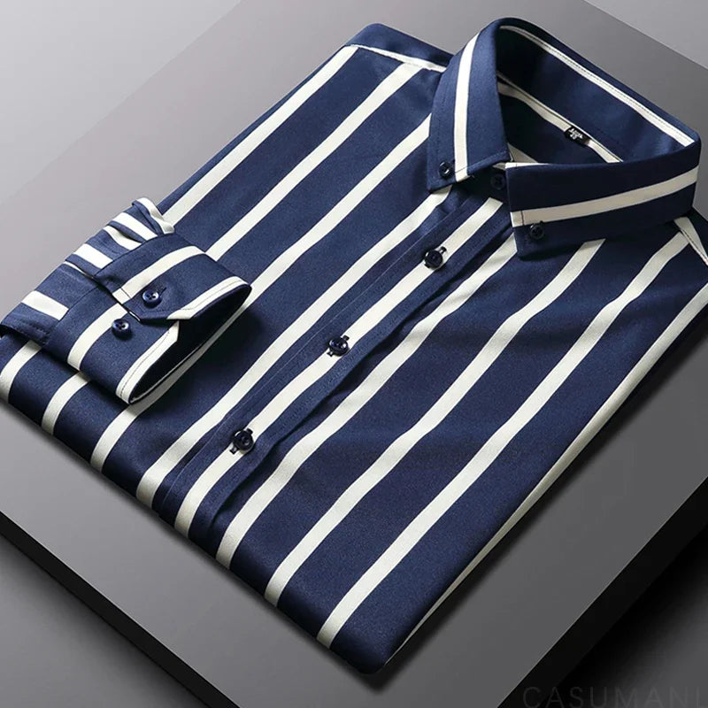 Lenoir™ | Chemise Casual Rayée pour Hommes