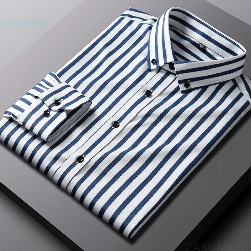 Lenoir™ | Chemise Casual Rayée pour Hommes