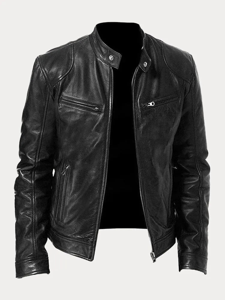 Lenoir™ | Chaqueta de cuero casual