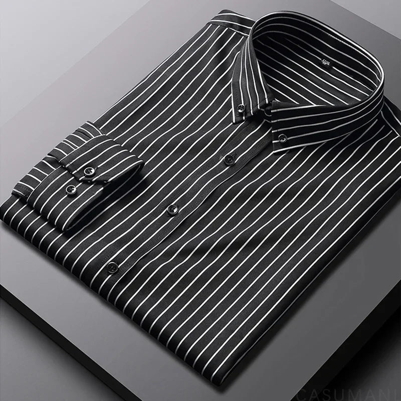 Lenoir™ | Chemise Casual Rayée pour Hommes
