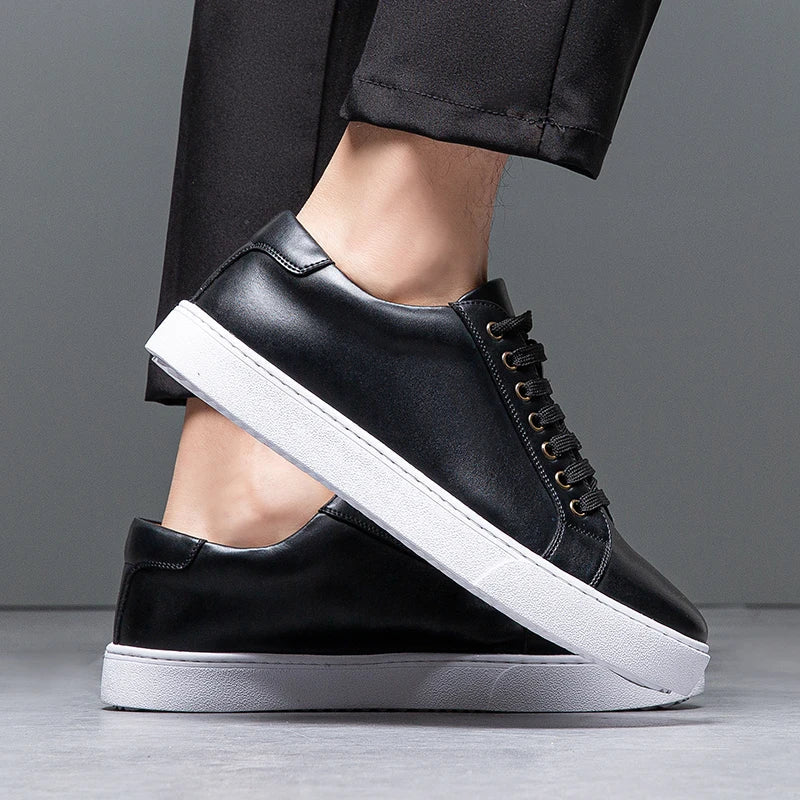 Lenoir™ | Baskets en cuir véritable