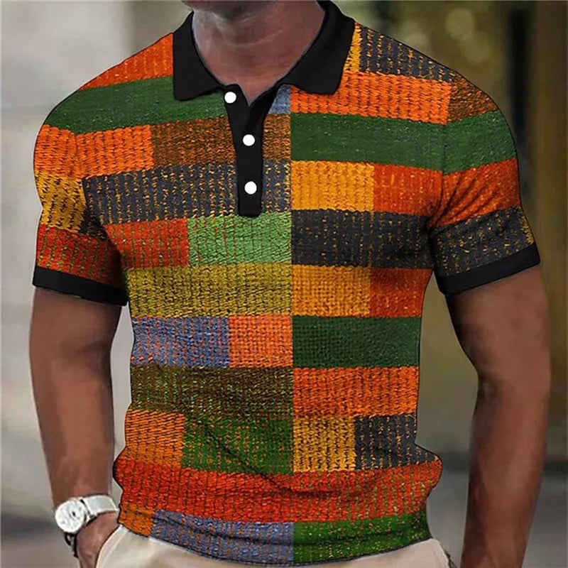 Lenoir™ | Polo à carreaux multicolore