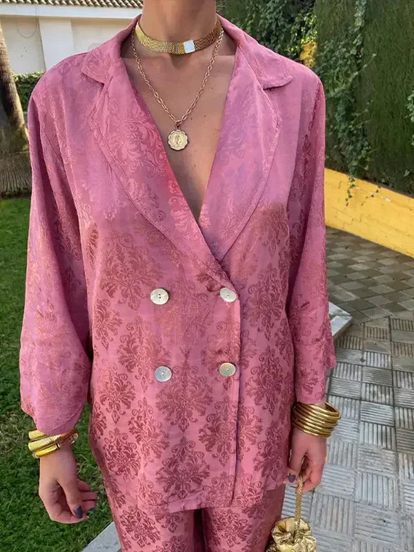 Lenoir™ | Blazer en Jacquard Élégant